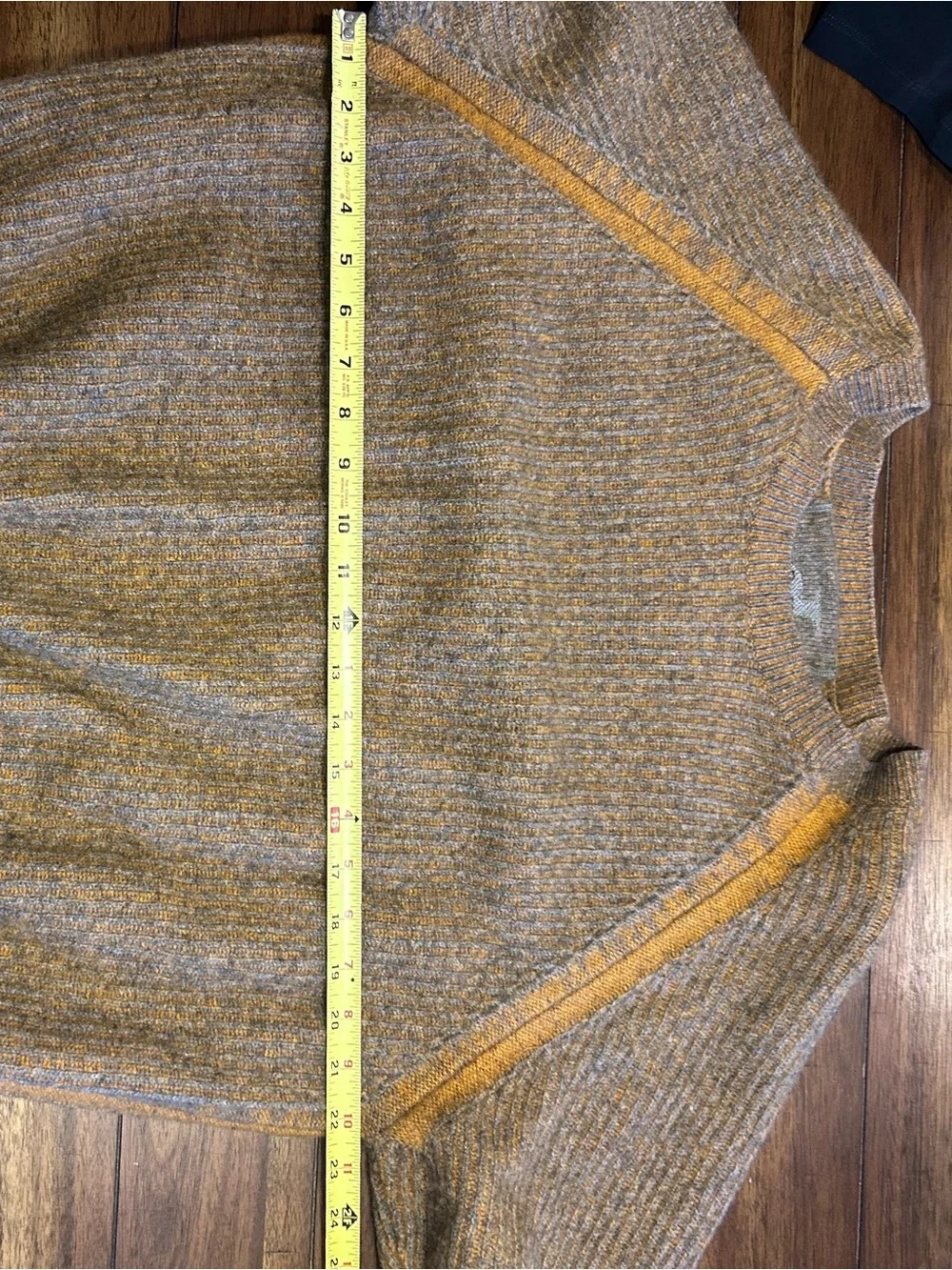RAFFI Wool Cashmere Blend Sweater Men's Size XXL MSRP $285 Mustard Tan